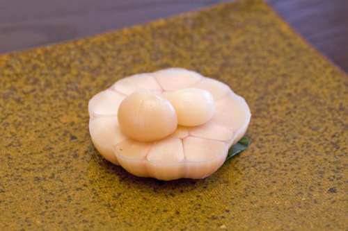Cloves of Garlic Cut in Half free photo