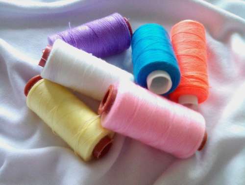 Coloring Sewing Threads Photo free photo
