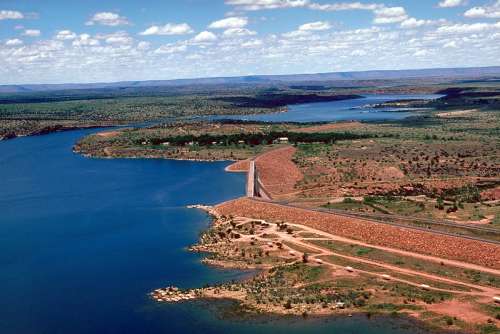 Conchas Dam landscape in New Mexico free photo