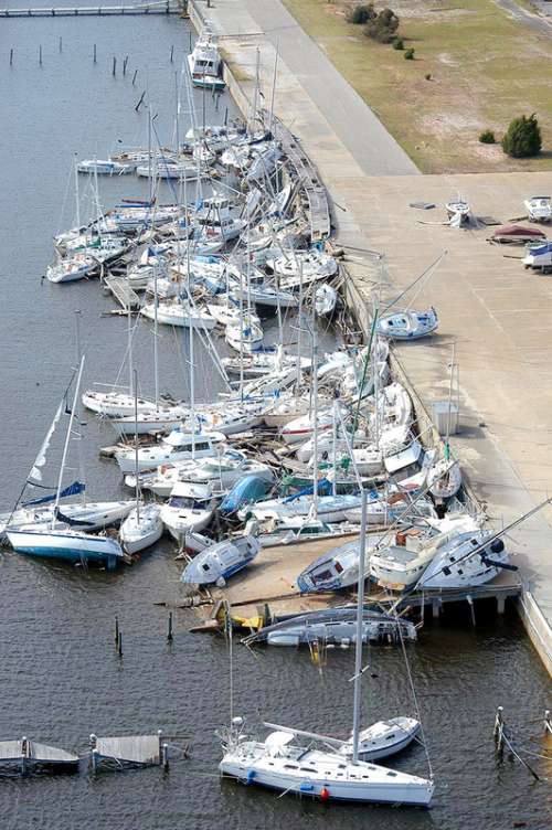 Damage done by Hurricane Ivan in Pensacola, Florida free photo