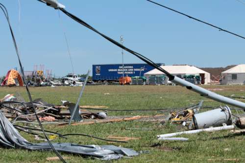 Damage from Tornado in Oklahoma free photo