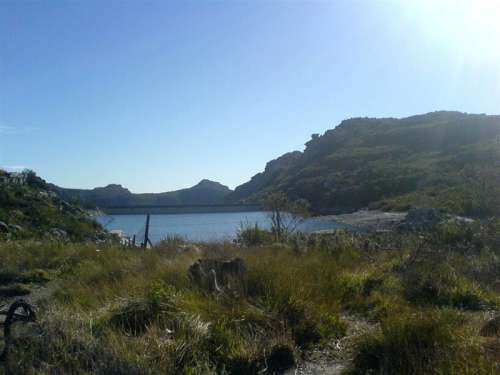 De Villers reservoir landscape in Cape Town, South Africa free photo