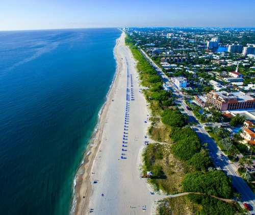 Delray Beach and seaside in Florida free photo