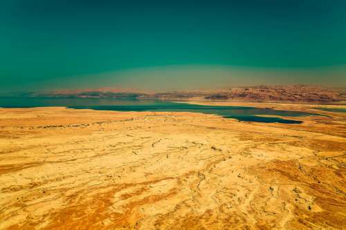 Deserts, sand, and lake in Israel free photo