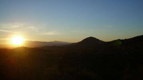 Desert Sunrise in Tuscon, Arizona free photo