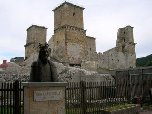 Diósgyőr Castle ruins in Miskolc, Hungary free photo