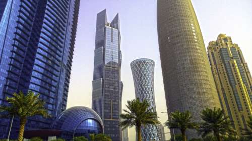 Doha's West Bay area in Qatar free photo
