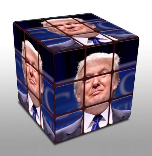 Donald Trump Rubik Cube free photo