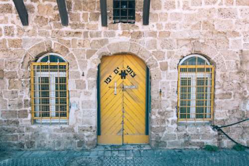Doorway in Tel-Aviv, Israel free photo