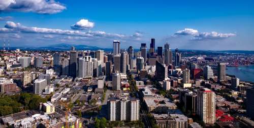 Downtown Cityscape in Seattle, Washington free photo