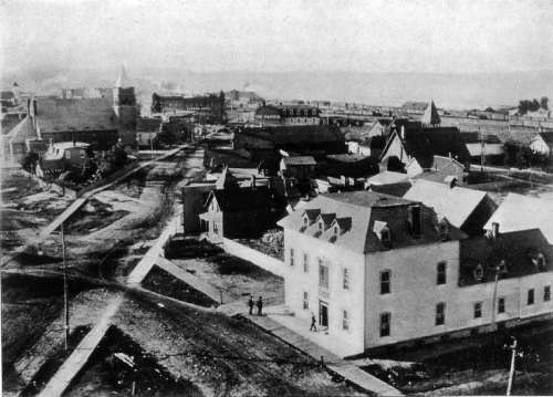 Downtown North Bay in 1905 in Ontario, Canada free photo