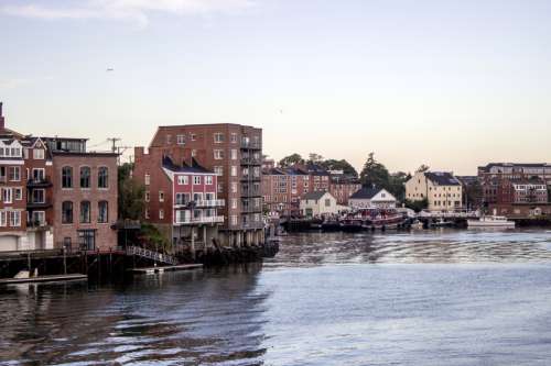 Downtown Portsmouth, New Hampshire on the Waterfront free photo