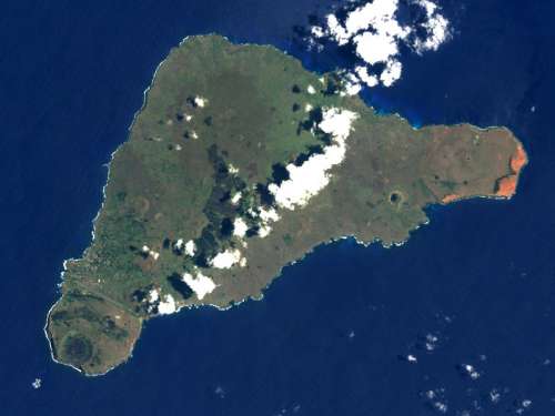 Easter Island from Space, Chile free photo