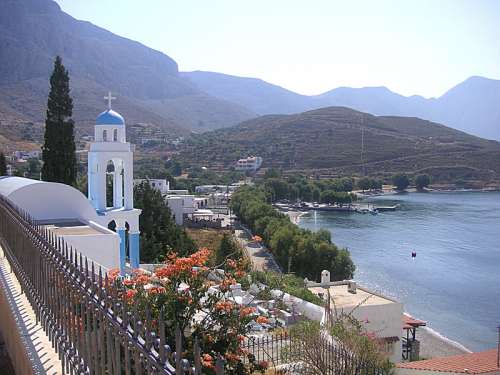 Emborios in the northernmost part of the island in Kalymnos, Greece free photo