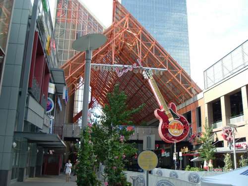 Entrance to the Fourth Street Live in Louisville, Kentucky free photo
