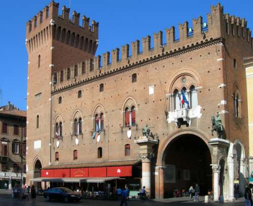 Ferrara City Hall in Italy free photo