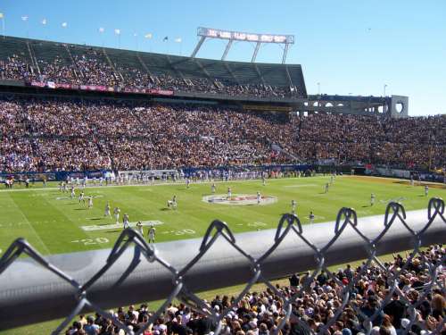 Field during the inaugural C-USA Championship Game in 2005 in camping world stadium, Orlando, Florida free photo