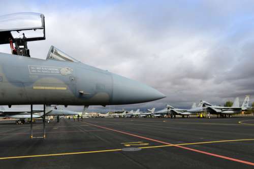 Fighter Jet at the air base in Albacete, Spain free photo