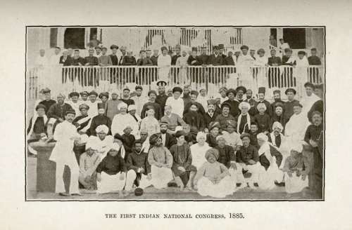 First session of the Indian National Congress in Bombay, India free photo