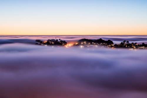 Fog and Mist over San Francisco, California free photo