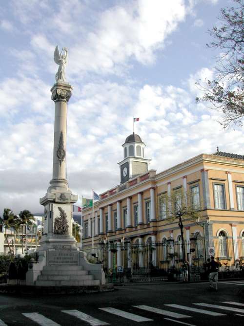 Former city hall in Saint Denis, Reunion, France free photo