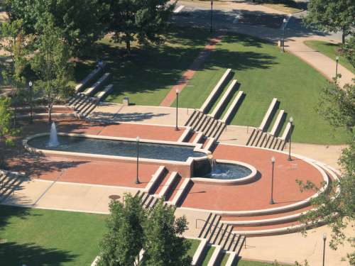 Fountain at University of North Carolina at Greensboro free photo