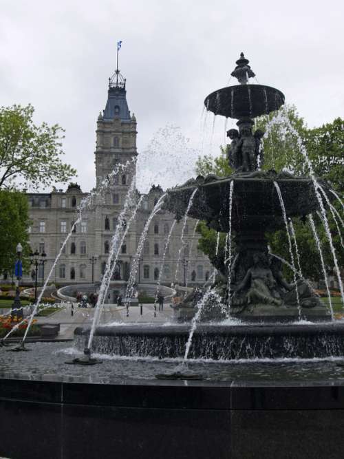 Fountains of Water in Quebec City, Canada free photo