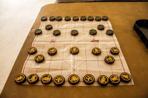 Full Chinese Chess Board free photo