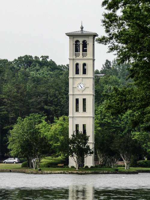Furman University bell tower near Greenville, South Carolina free photo
