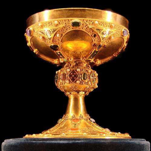 Golden Chalice with Jewels free photo