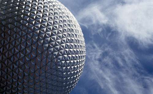 Golf Ball Structure at Epcot, Orlando, Florida free photo