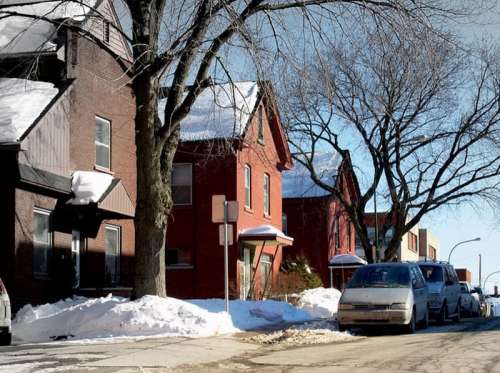 Gordon Street houses in Sherbrooke in Quebec free photo