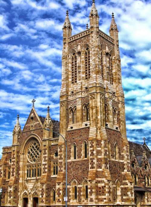 Great church and cathedral in Adelaide, Southern Australia free photo