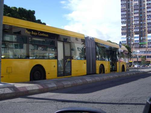 Guaguas Municipales Bus in Las Palmas, Spain free photo