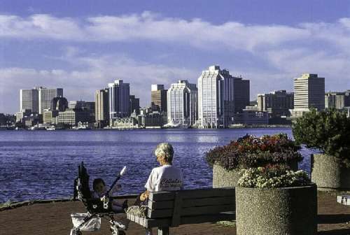 Halifax as seen from the Dartmouth waterfront in Nova Scotia, Canada free photo
