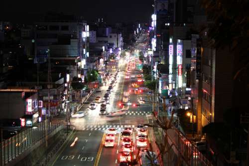 Heart of Seoul at Night in South Korea free photo