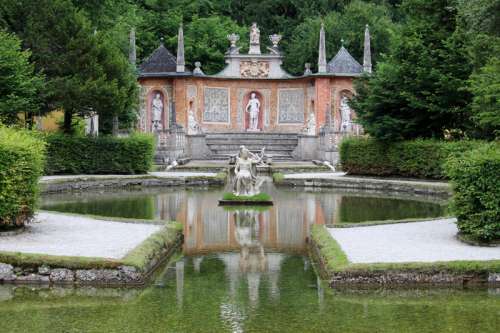 Hellbrunn-Castle garden in Salzburg, Austria free photo
