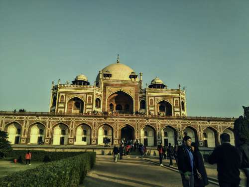 Heritage tomb india in Delhi free photo