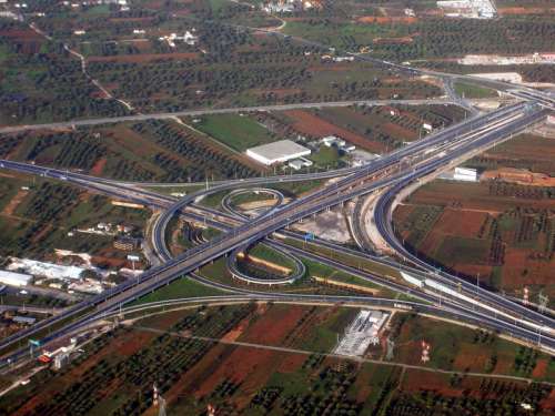 Highway System in Athens, Greece free photo