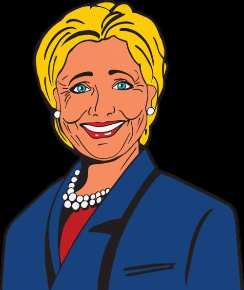 Hillary Clinton Vector Clipart free photo