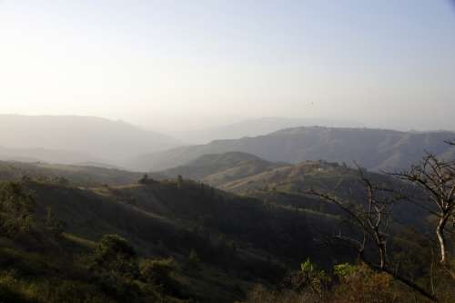 Hills and Mountains outside Durban, South Africa free photo