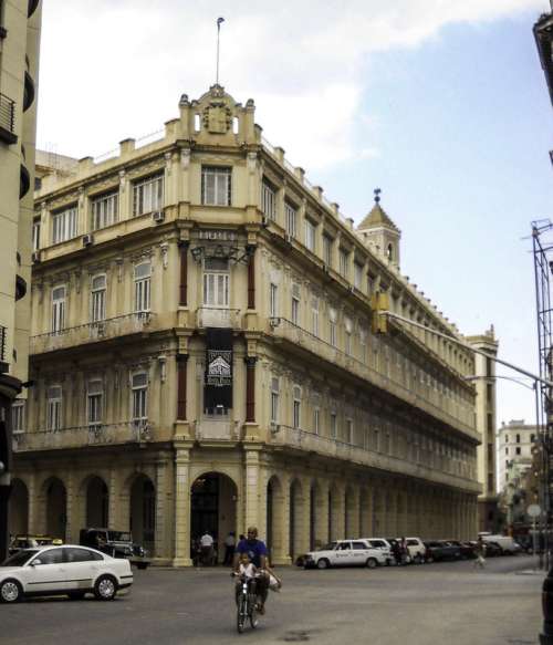 Historic Hotel Plaza in Havana, Cuba free photo