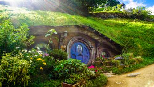 Hobbit House in New Zealand free photo