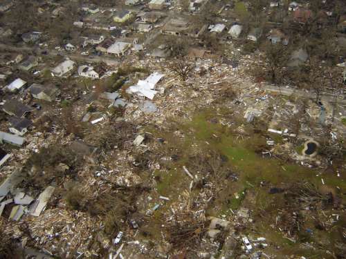 Hurricane Katrina damage in Pascagoula, Mississippi free photo
