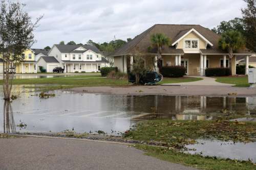 Hurricane Matthew Damage near Laurel Bay, South Carolina free photo
