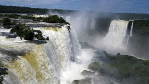 Iguazu Falls on the Border of Brazil and Argentina free photo