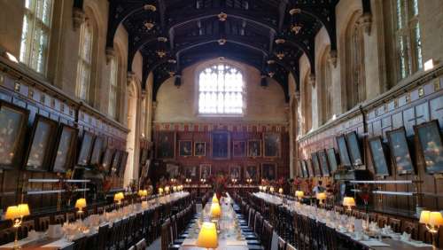 Inside Christ Church at Oxford free photo