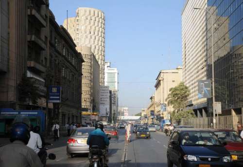 Karachi's financial Center in Karachi, Pakistan free photo