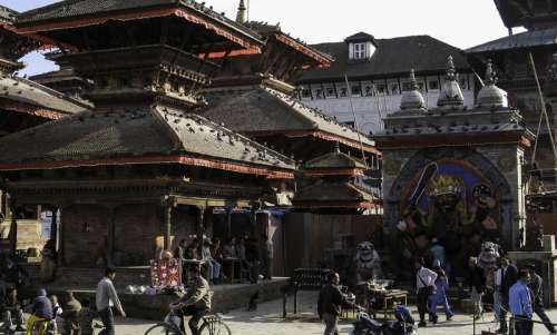 Kathmandu Durbar Market in Nepal free photo