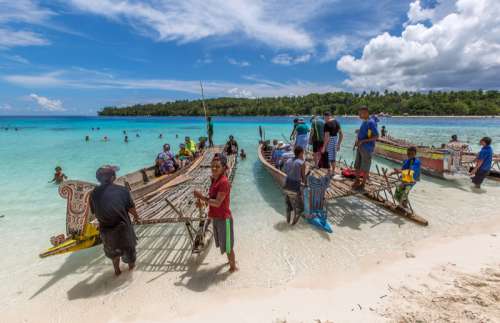 Lakatoi Beach and Landscape in Papua New Guinea free photo